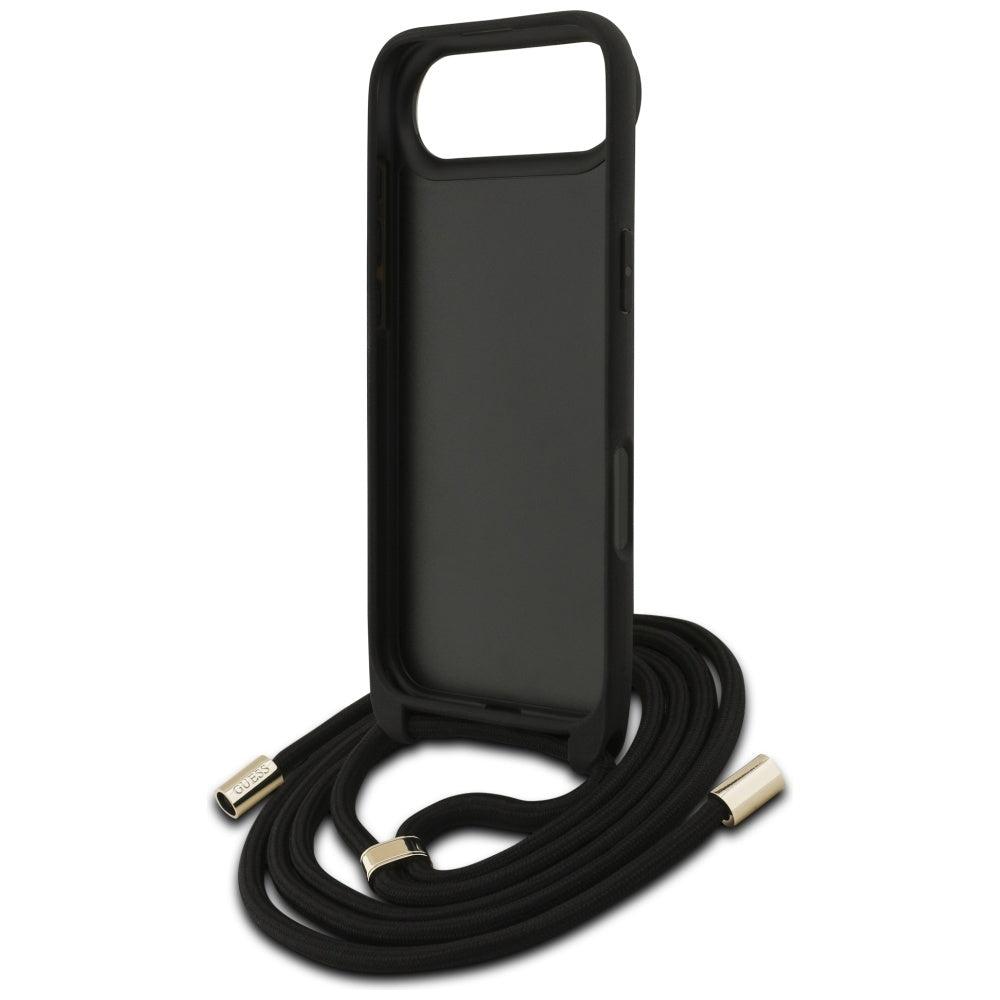 Etui til Apple iPhone 17 Air, Guess, Crossbody Cord 4G Big Log, Brun