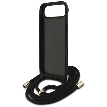 Etui til Apple iPhone 17 Air, Guess, Crossbody Cord 4G Big Log, Brun
