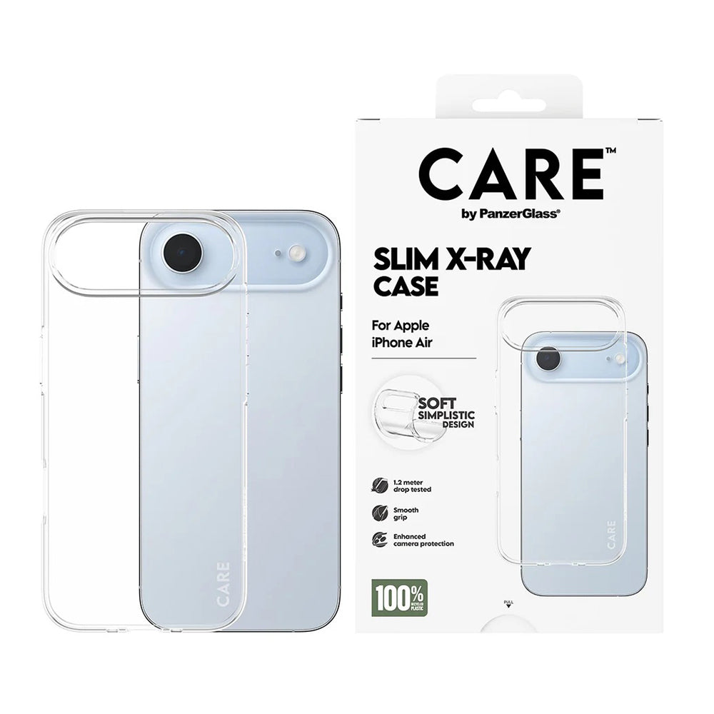 Etui til Apple iPhone 17 Air, PanzerGlass, Care Fashionable X-ray, Transparent