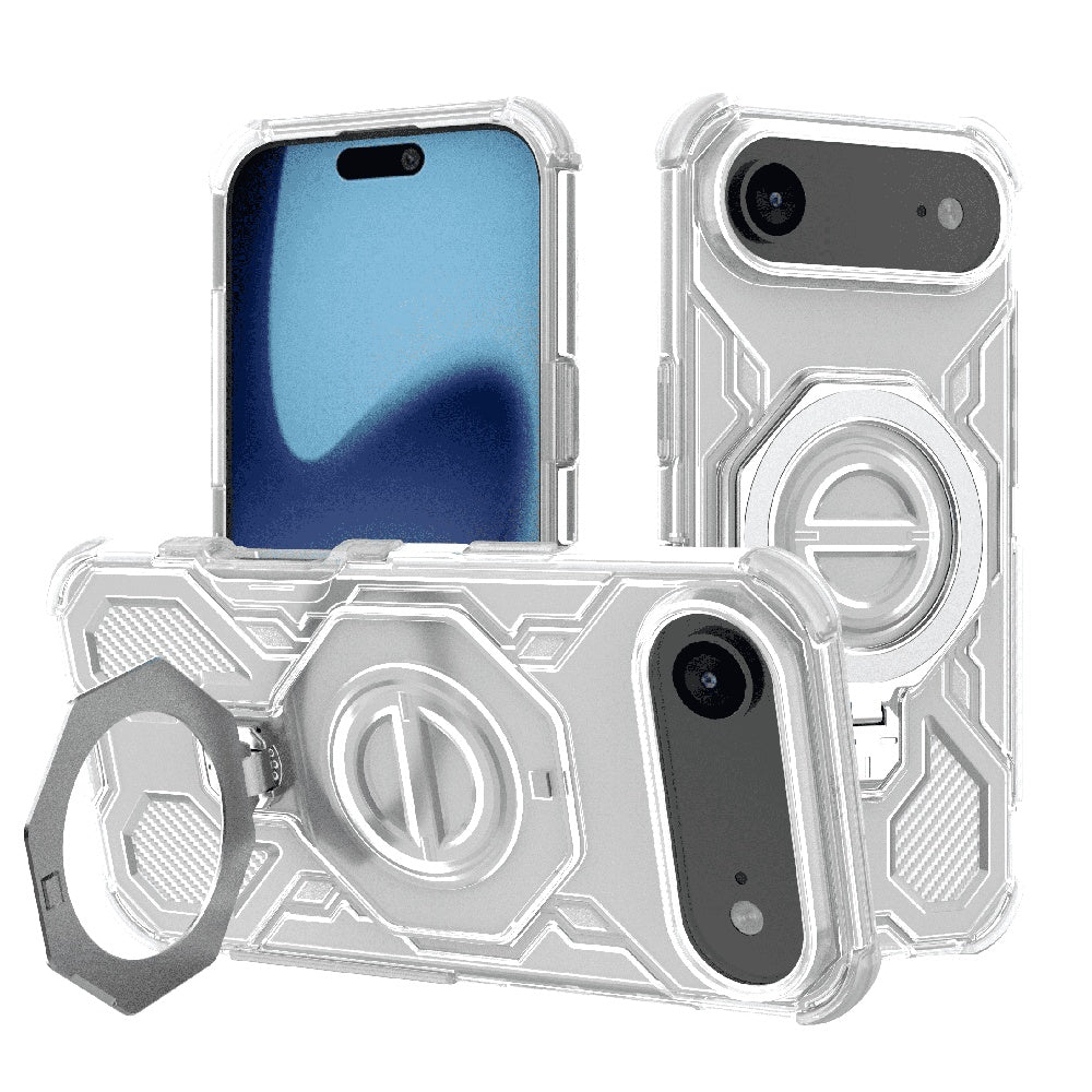 Etui til Apple iPhone 17 Air, Techsuit, Carbon Shield Pro, Hvid