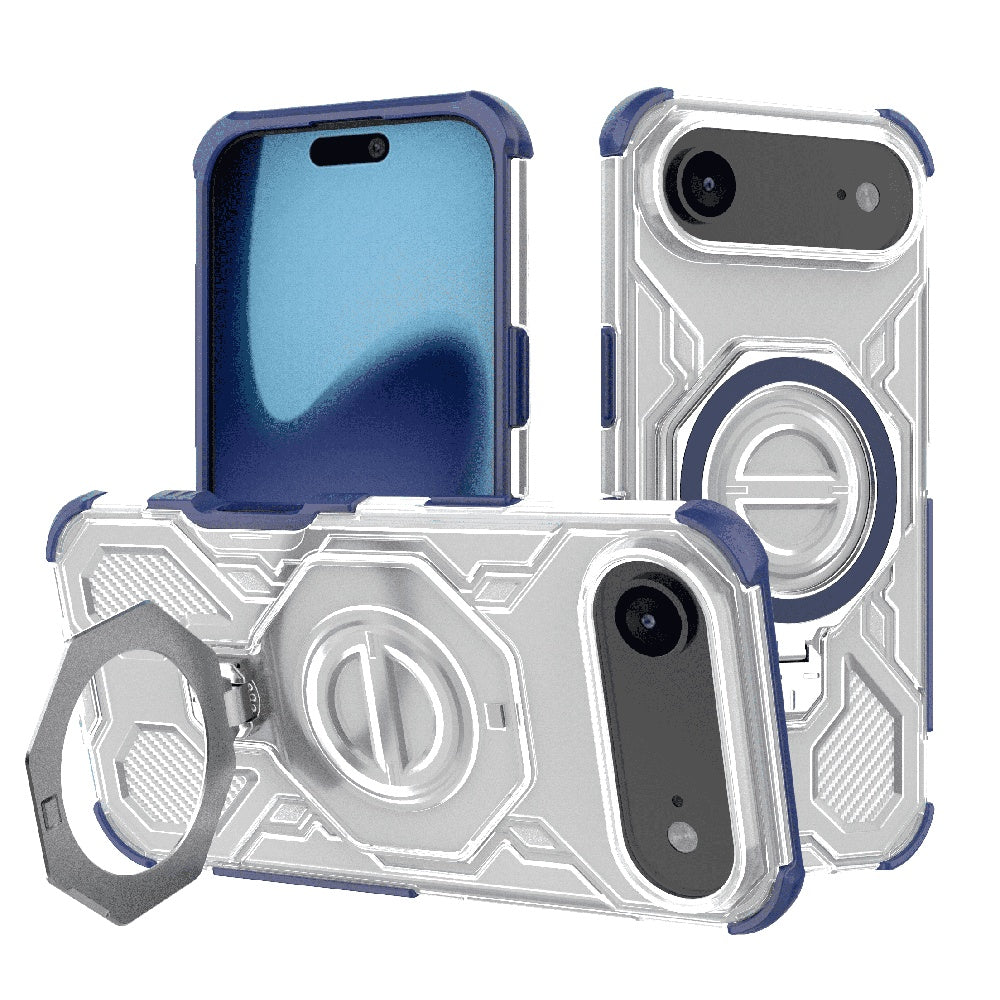 Etui til Apple iPhone 17 Air, Techsuit, Carbon Shield Pro, Blå