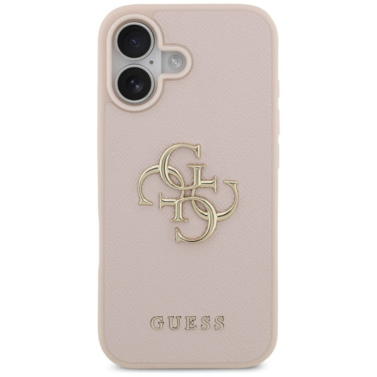 Etui til Apple iPhone 17, Guess, 4G Grained Big and Classic Logo, Pink