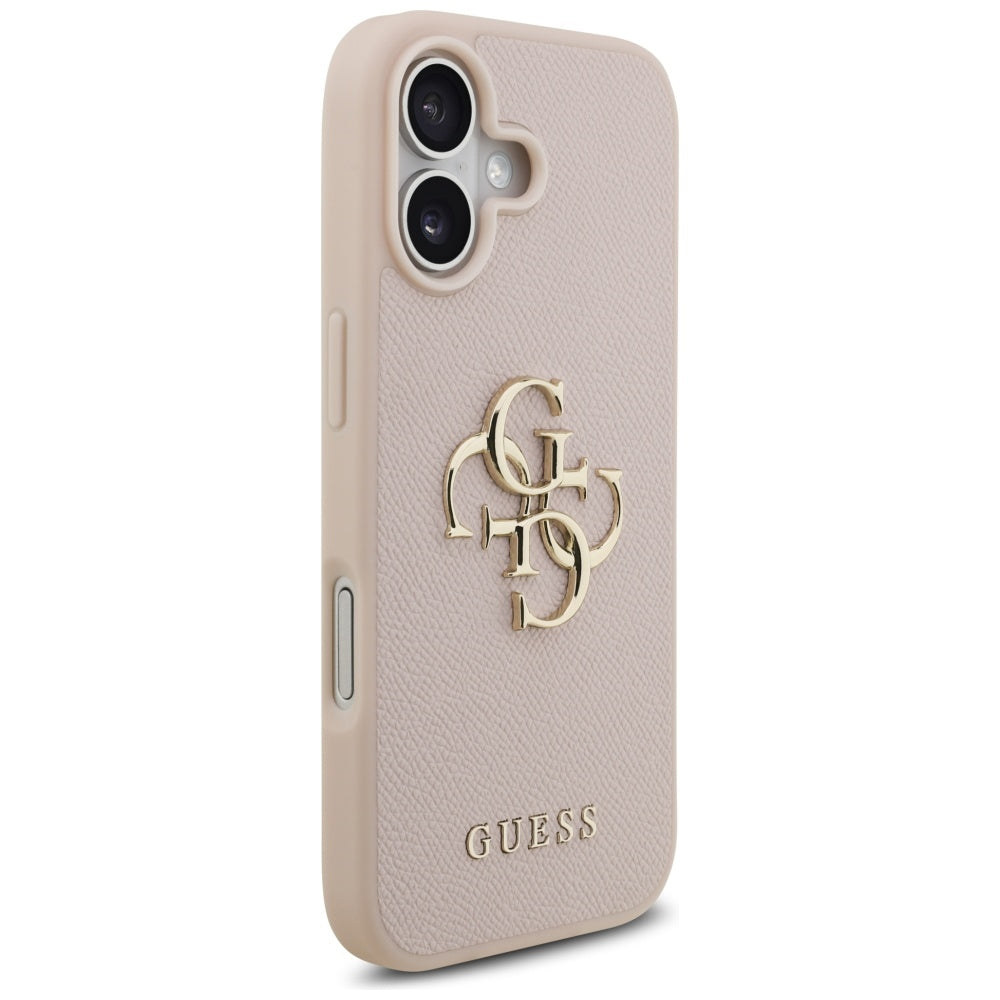 Etui til Apple iPhone 17, Guess, 4G Grained Big and Classic Logo, Pink