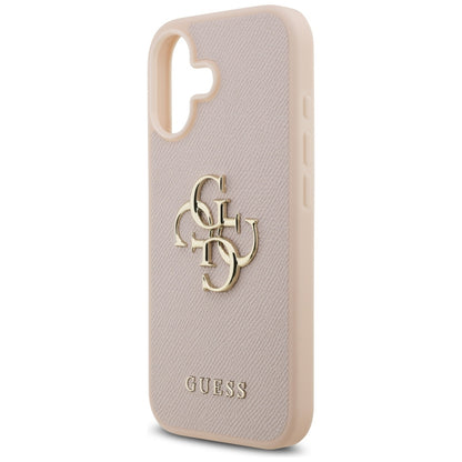 Etui til Apple iPhone 17, Guess, 4G Grained Big and Classic Logo, Pink