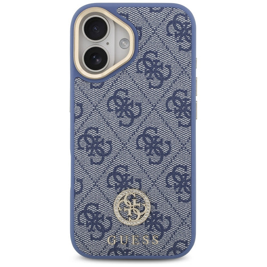 Etui til Apple iPhone 17, Guess, 4G Strass Logo, Blå