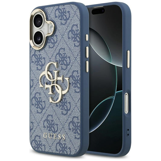 Etui til Apple iPhone 17, Guess, Big 4G Logo Classic, Gyldenblå
