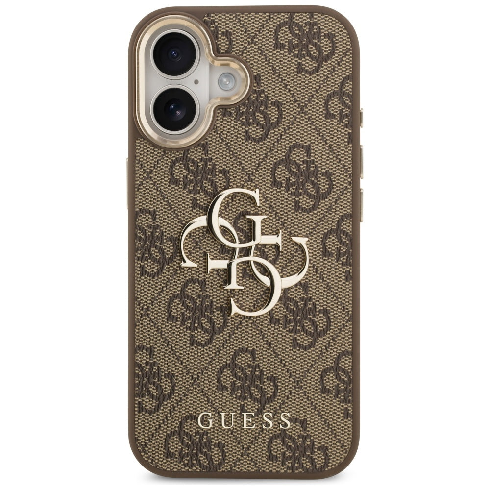 Etui til Apple iPhone 17, Guess, Big 4G Logo Classic, Gylden Brun