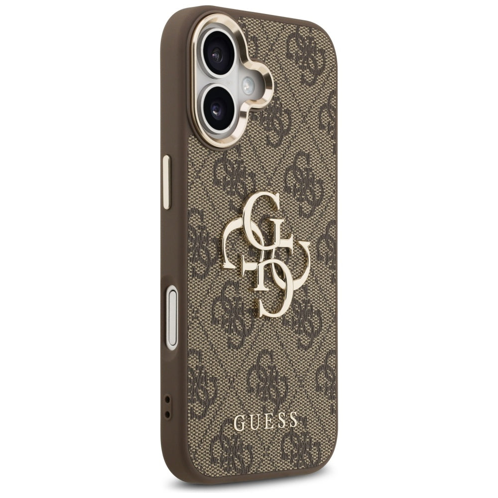 Etui til Apple iPhone 17, Guess, Big 4G Logo Classic, Gylden Brun