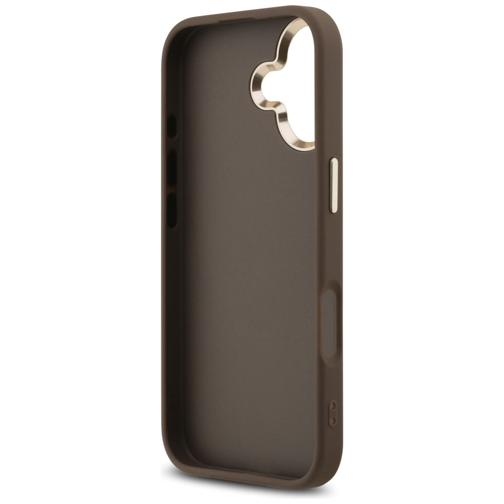 Etui til Apple iPhone 17, Guess, Big 4G Logo Classic, Gylden Brun