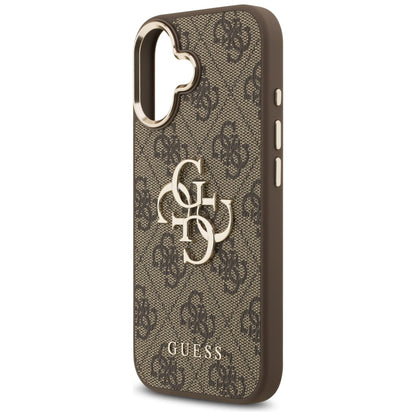 Etui til Apple iPhone 17, Guess, Big 4G Logo Classic, Gylden Brun