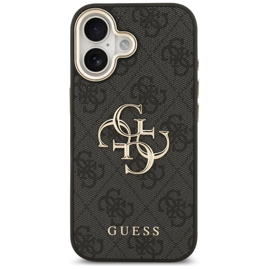 Etui til Apple iPhone 17, Guess, Big 4G Logo Classic, Sort Guld