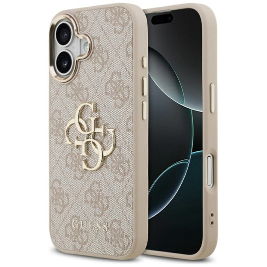 Etui til Apple iPhone 17, Guess, Big 4G Logo Classic, Gylden Rosa