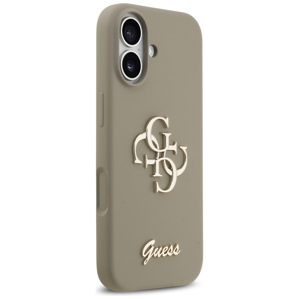Etui til Apple iPhone 17, Guess, Big 4G Script, Brun