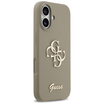 Etui til Apple iPhone 17, Guess, Big 4G Script, Brun
