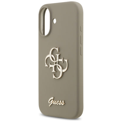 Etui til Apple iPhone 17, Guess, Big 4G Script, Brun