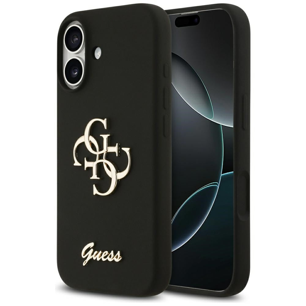 Case for Apple iPhone 17, Guess, Big 4G Script, Black