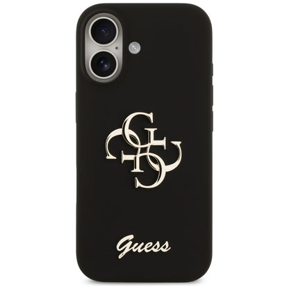Case for Apple iPhone 17, Guess, Big 4G Script, Black