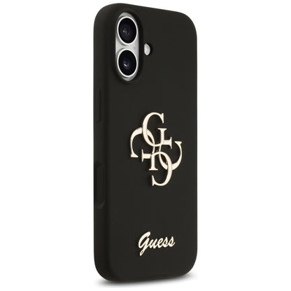 Case for Apple iPhone 17, Guess, Big 4G Script, Black