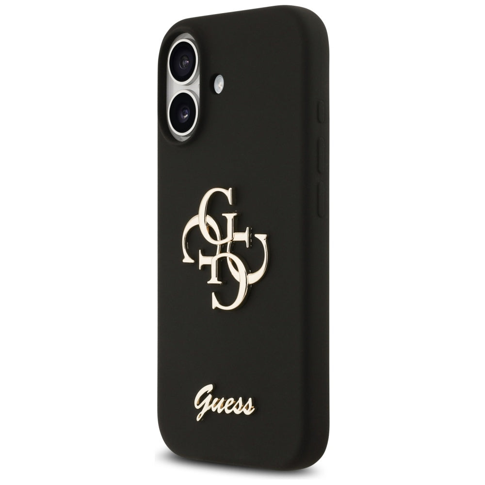 Case for Apple iPhone 17, Guess, Big 4G Script, Black