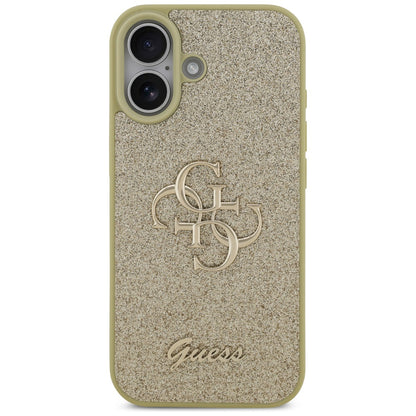 Etui til Apple iPhone 17, Guess, Fixed Glitter Big 4G, Gylden