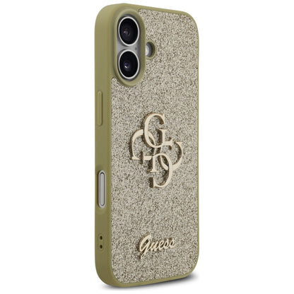 Etui til Apple iPhone 17, Guess, Fixed Glitter Big 4G, Gylden
