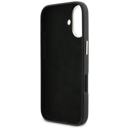 Case for Apple iPhone 17, Guess, Resin Logo, Black