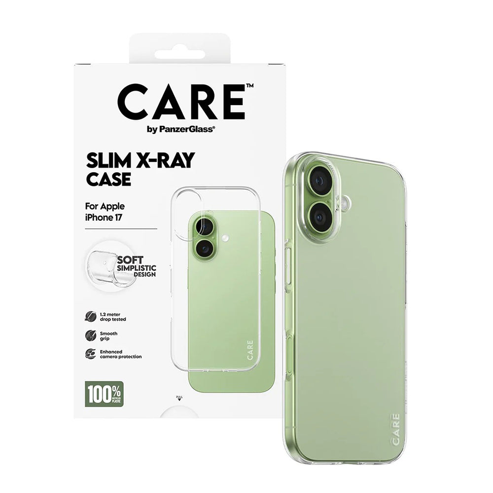 Etui til Apple iPhone 17, PanzerGlass, Care Fashionable X-ray, Transparent
