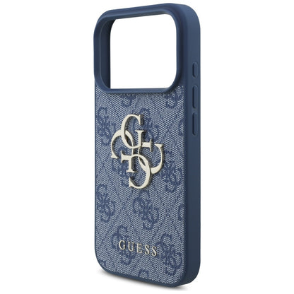 Etui til Apple iPhone 17 Pro, Guess, 4G Big Logo, Blå