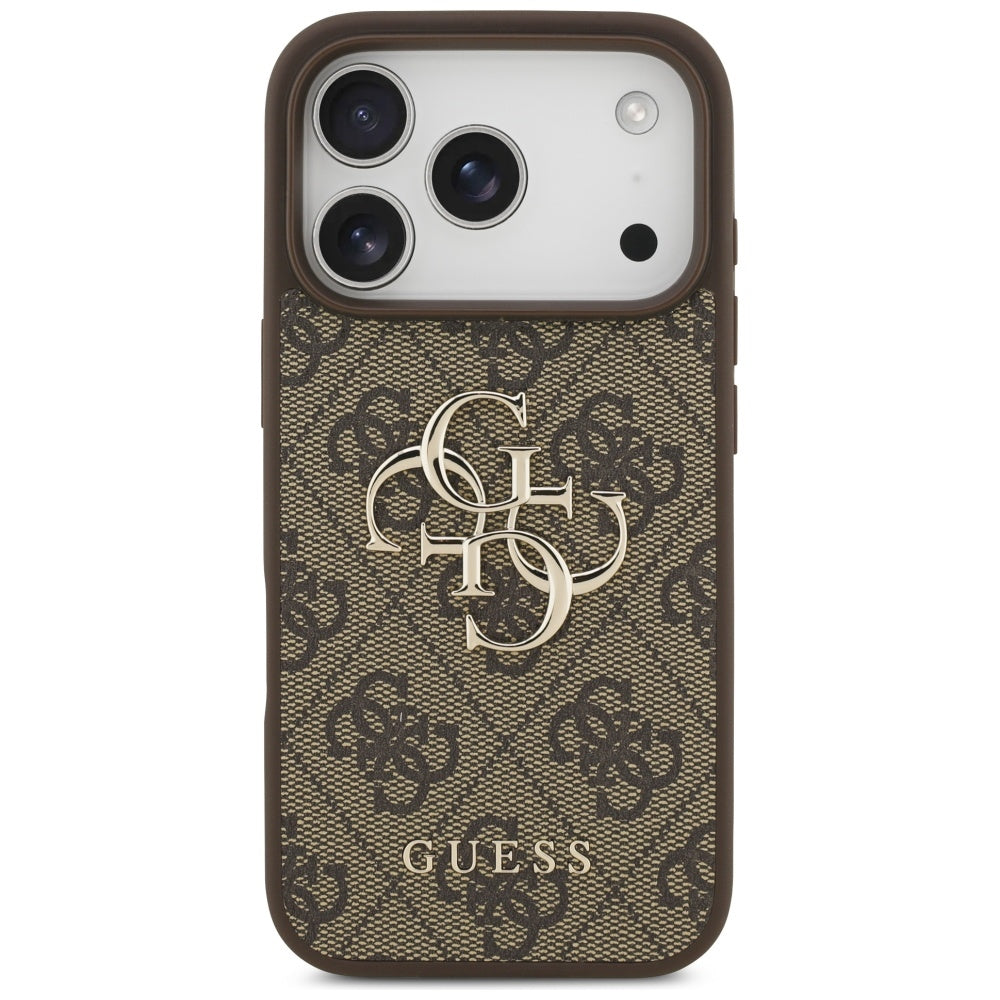 Etui til Apple iPhone 17 Pro, Guess, 4G Big Logo, Brun