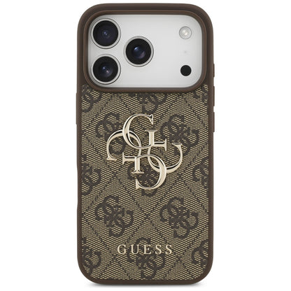 Etui til Apple iPhone 17 Pro, Guess, 4G Big Logo, Brun