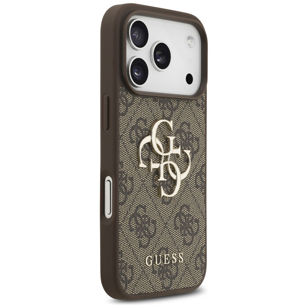 Etui til Apple iPhone 17 Pro, Guess, 4G Big Logo, Brun