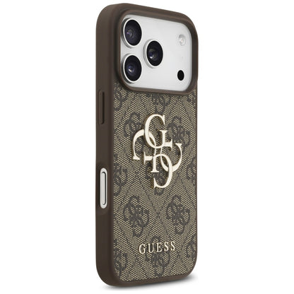 Etui til Apple iPhone 17 Pro, Guess, 4G Big Logo, Brun
