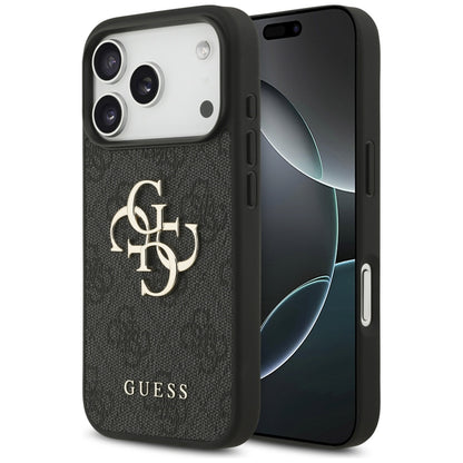 Etui til Apple iPhone 17 Pro, Guess, 4G Big Logo, Sort