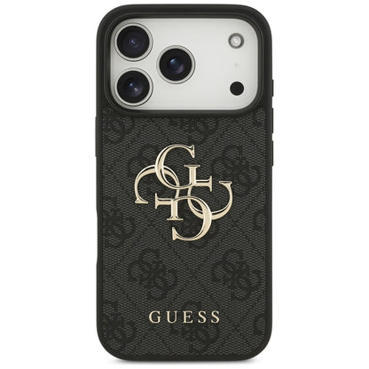 Etui til Apple iPhone 17 Pro, Guess, 4G Big Logo, Sort