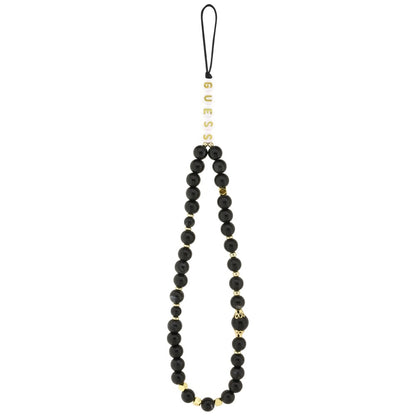 Etui til Apple iPhone 17 Pro, Guess, 4G Classic Logo med rem, Sort