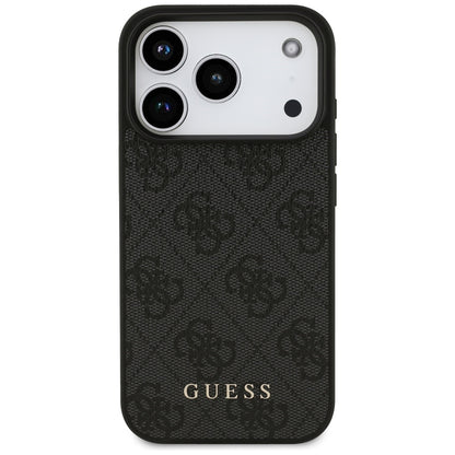 Etui til Apple iPhone 17 Pro, Guess, 4G Classic, Sort