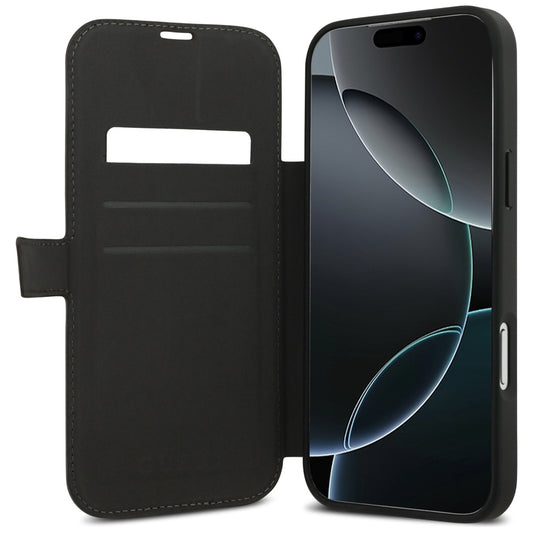 Etui til Apple iPhone 17 Pro, Guess, 4G Metal Logo, Brun