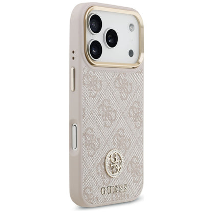 Etui til Apple iPhone 17 Pro, Guess, 4G Strass Logo og Big Strap, Pink