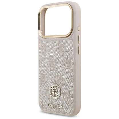 Etui til Apple iPhone 17 Pro, Guess, 4G Strass Logo og Big Strap, Pink