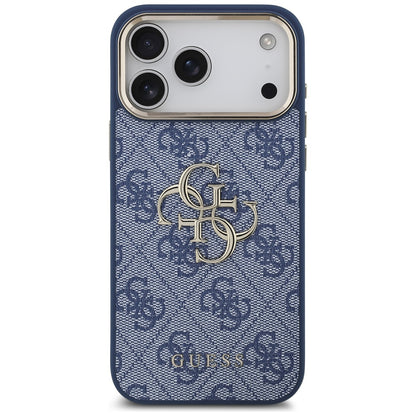 Etui til Apple iPhone 17 Pro, Guess, Big 4G Logo Classic, Gyldenblå