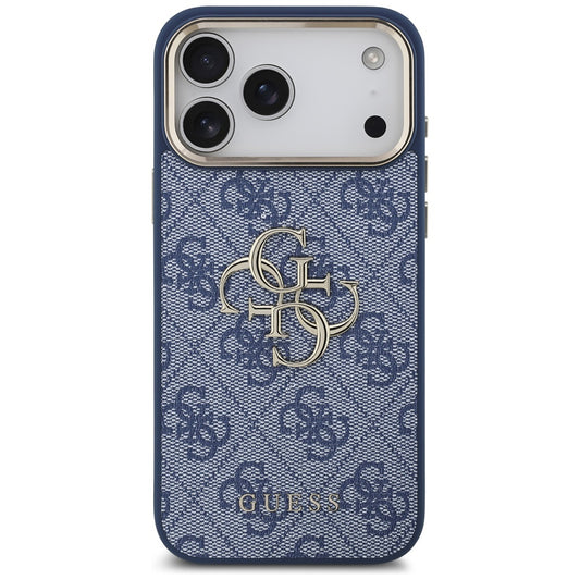 Etui til Apple iPhone 17 Pro, Guess, Big 4G Logo Classic, Gyldenblå