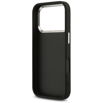 Etui til Apple iPhone 17 Pro, Guess, Big 4G Logo Classic, Sort Sølvfarvet