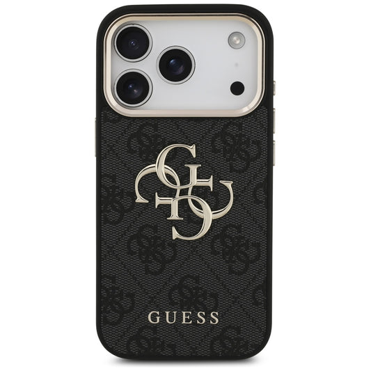 Etui til Apple iPhone 17 Pro, Guess, Big 4G Logo Classic, Sort Guld