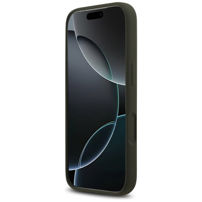 Etui til Apple iPhone 17 Pro, Guess, Big 4G Script, Kaki