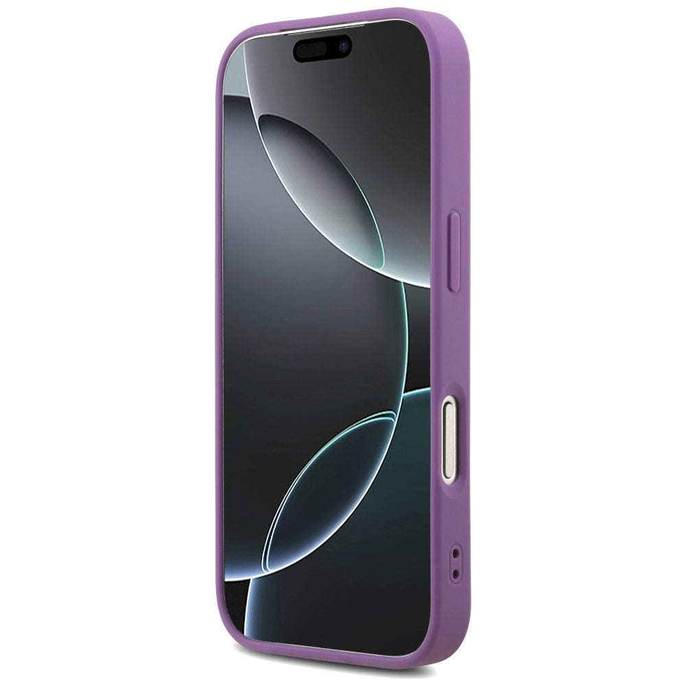 Etui til Apple iPhone 17 Pro, Guess, Fixed Glitter Big 4G, Lilla