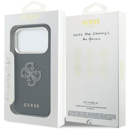 Etui til Apple iPhone 17 Pro, Guess, Resin Logo, Sort