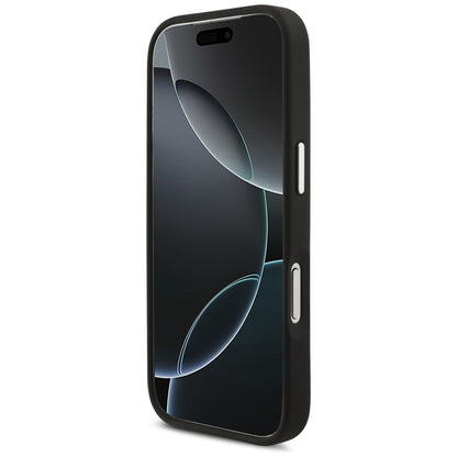 Etui til Apple iPhone 17 Pro, Karl Lagerfeld, Grained Karl & Choupette's Heads Pins and Logo, Sort