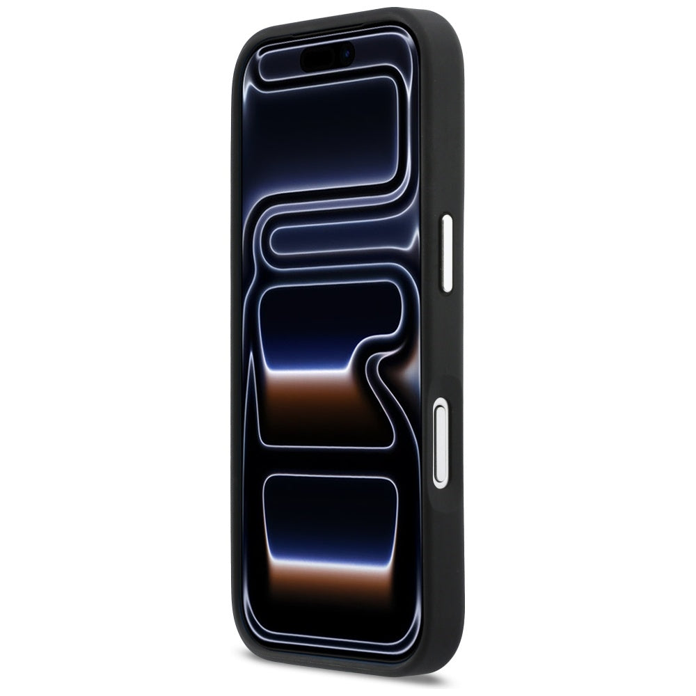 Etui til Apple iPhone 17 Pro, Karl Lagerfeld, Karl & Choupette Print med lomme, Sort