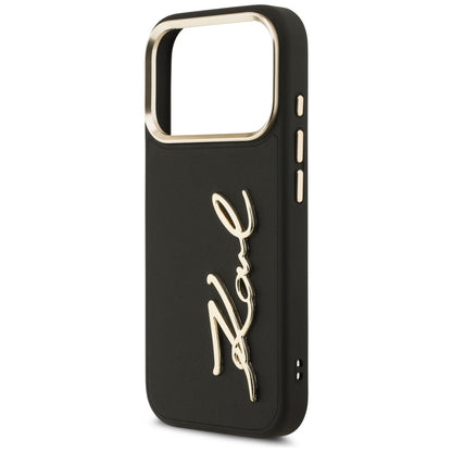 Case for Apple iPhone 17 Pro, Karl Lagerfeld, Script Logo, Black