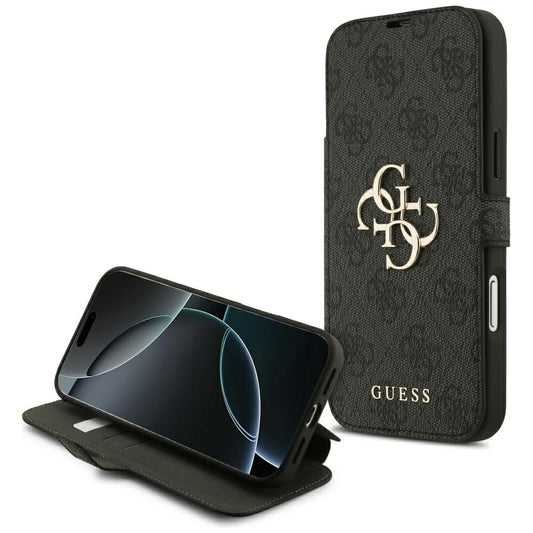 Etui til Apple iPhone 17 Pro Max, Guess, 4G Metal Logo, Sort